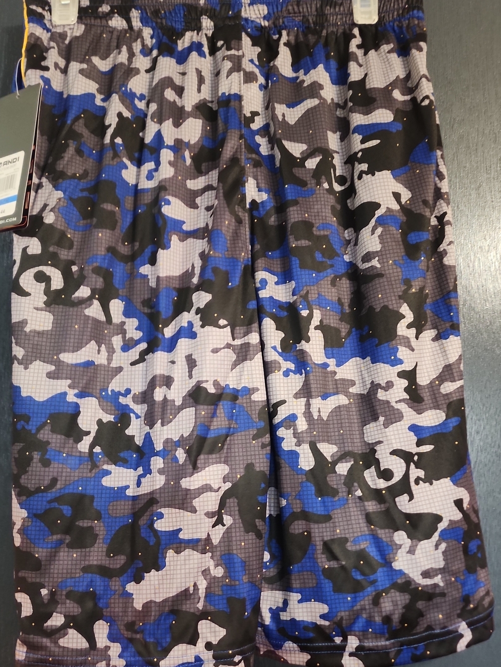 And1 Blue, Black & Gray Camo Basketball Shorts